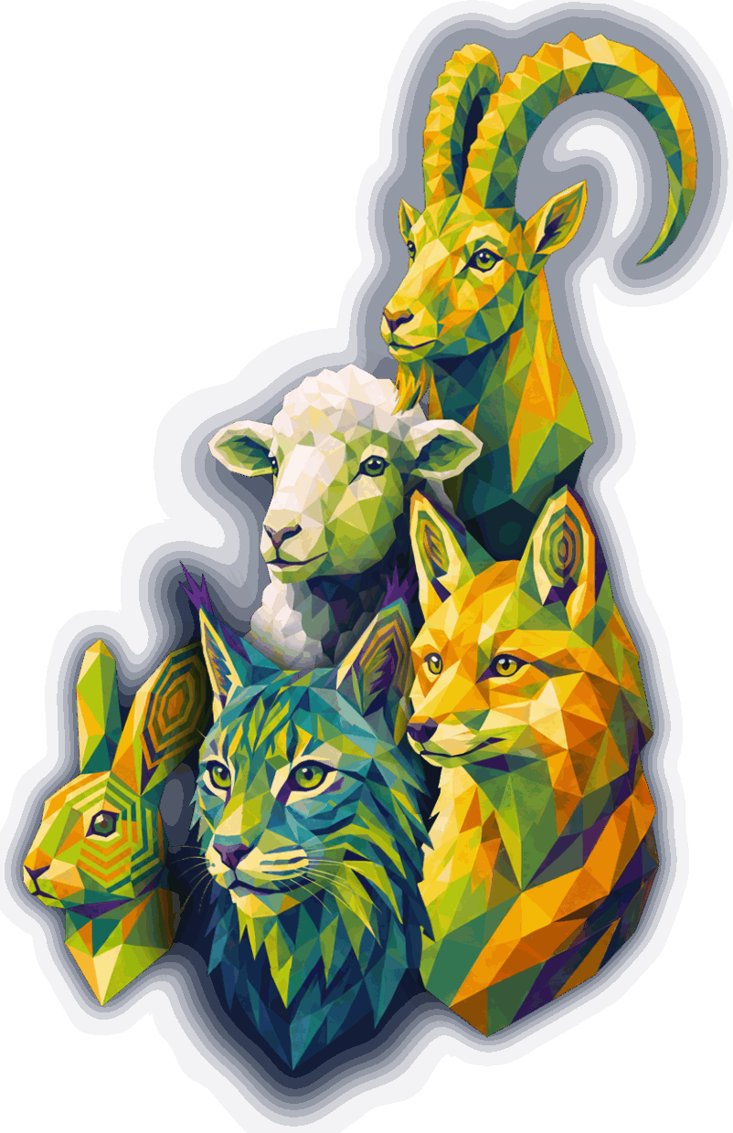 The five jersey animals